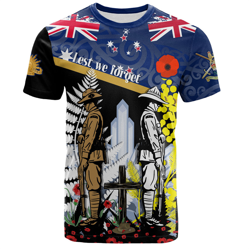 Summer Clothing Nz - T-shirt Maori de Nouvelle-Zélande avec Fougère