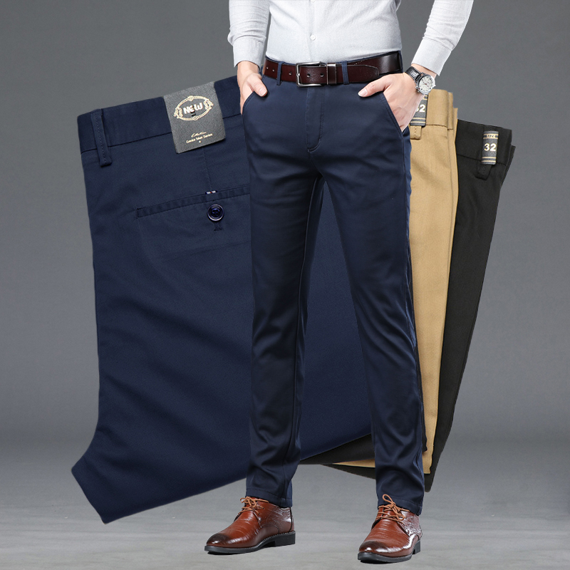 Summer Clothing Brands Men - Été mince hommes mince costume pantalon