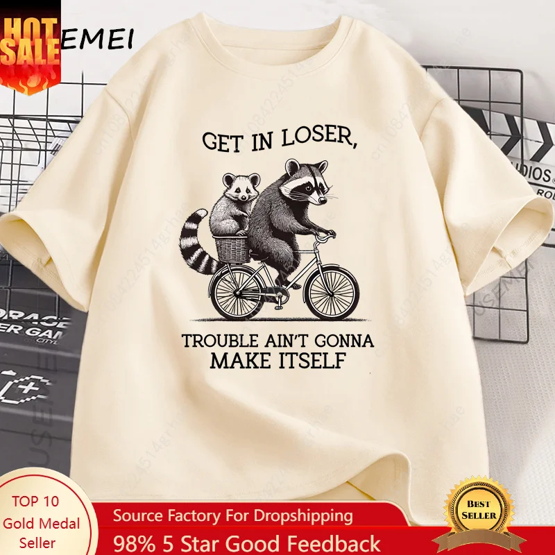 Yours Summer Clothing - T-shirt « Get in Loser »