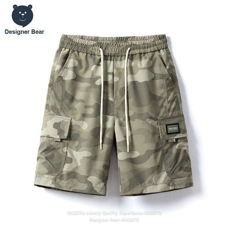 Summer Clothing Brands Men - Shorts Cargo Camouflage d'été pour Hommes,