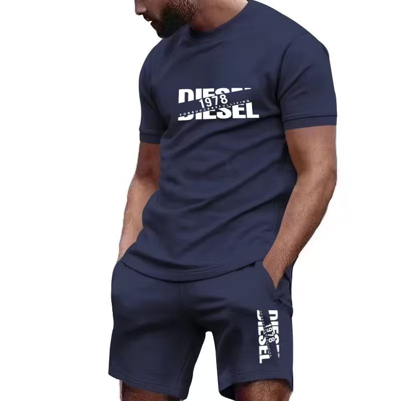 Summer Clothing Men Fashion - Nouvel ensemble T-shirt et short d'été