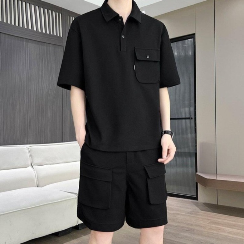 Summer Outdoor Clothing - Ensemble polo et short d'été pour