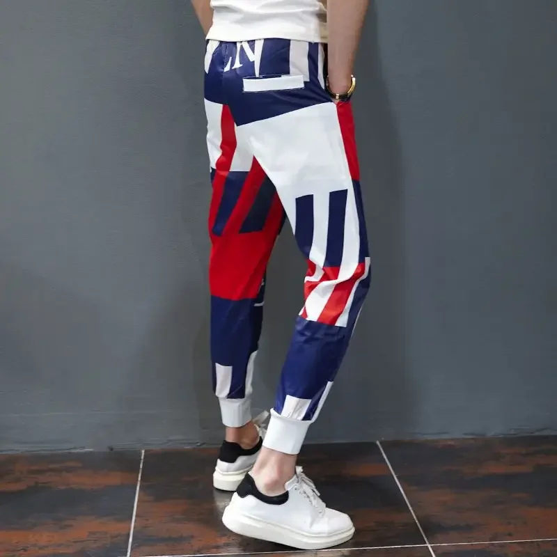 Summer Clothing Men 2025 - Pantalon décontracté en Polyester pour hommes,