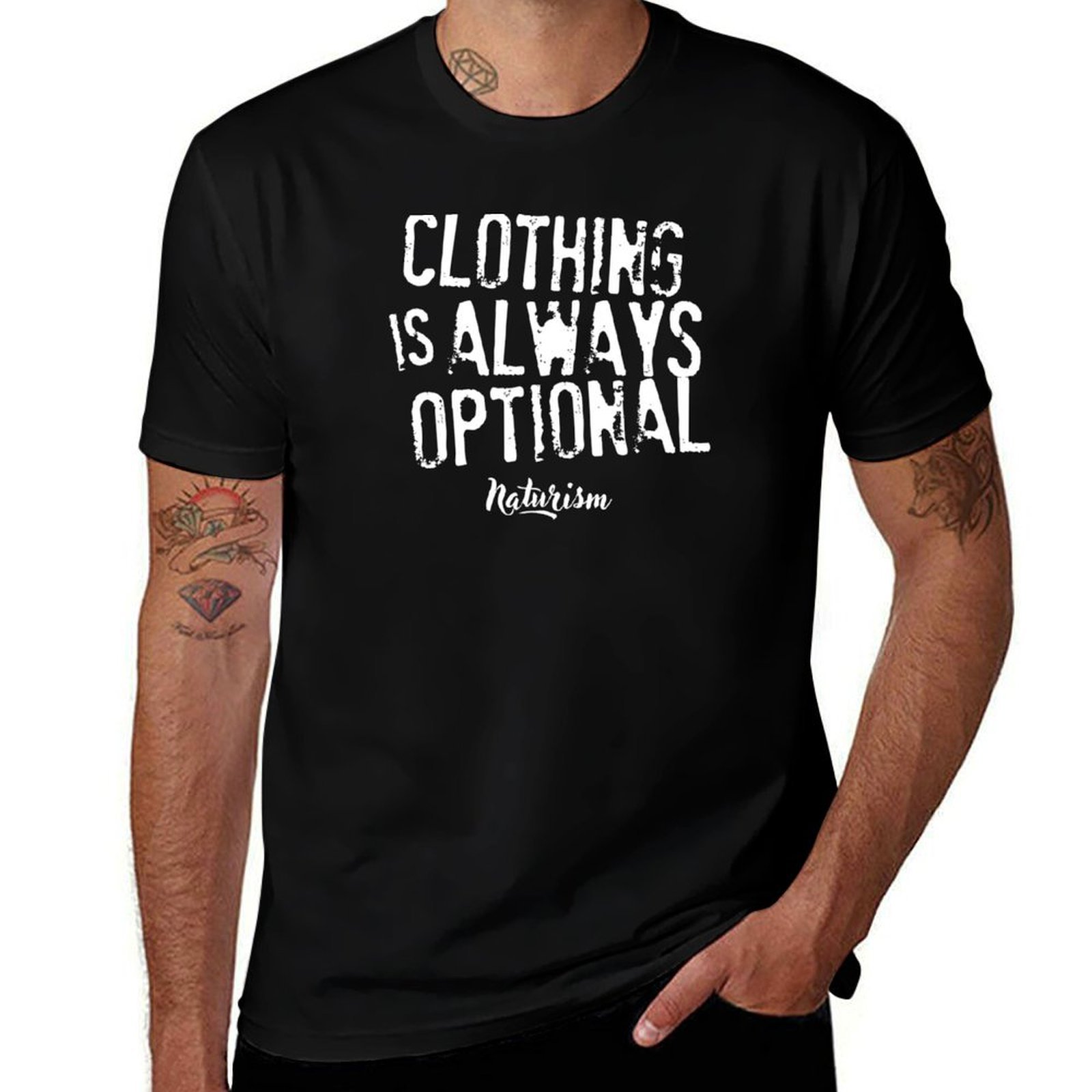 Summer Clothing Options - Les vêtements sont toujours optionnels, T-shirt