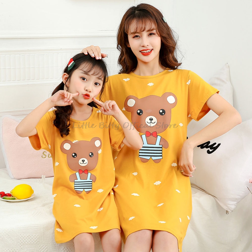 Summer Clothing Teen Girls - Été maman fille robe de nuit