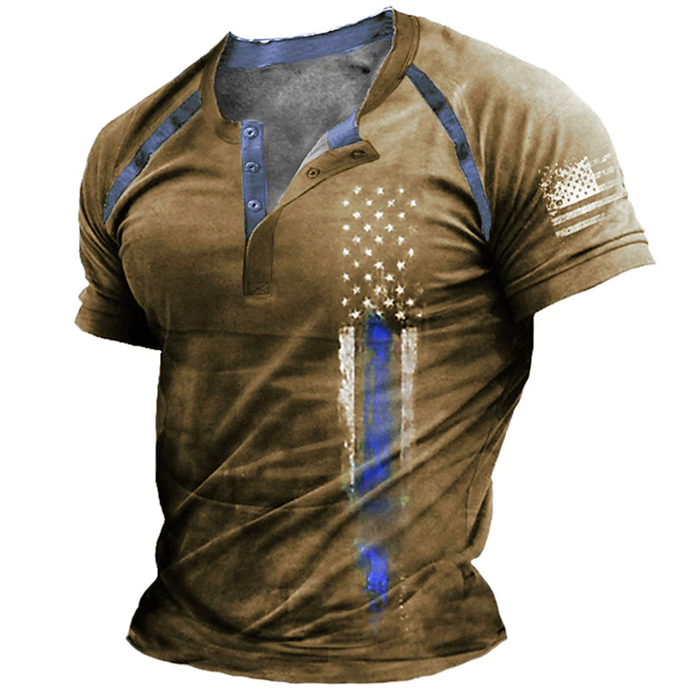 Summer Clothing Men Fashion - T-shirt décontracté pour homme à col