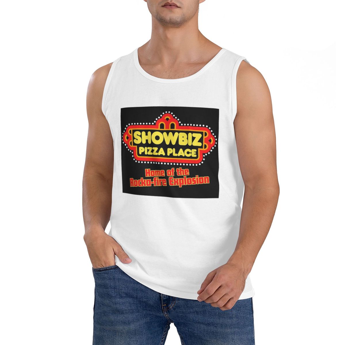 Summer Clothing Places - T-shirt sans manches 100% coton pour