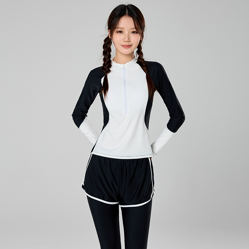 Rash Guard Long Sleeve - Maillot de bain musulman pour filles,