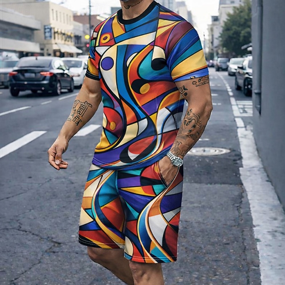 Summer Outdoor Clothing - Ensemble de 2 t-shirts pour hommes,