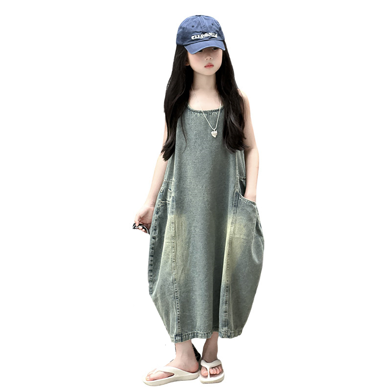 Yours Summer Clothing - Robe en jean sans manches pour
