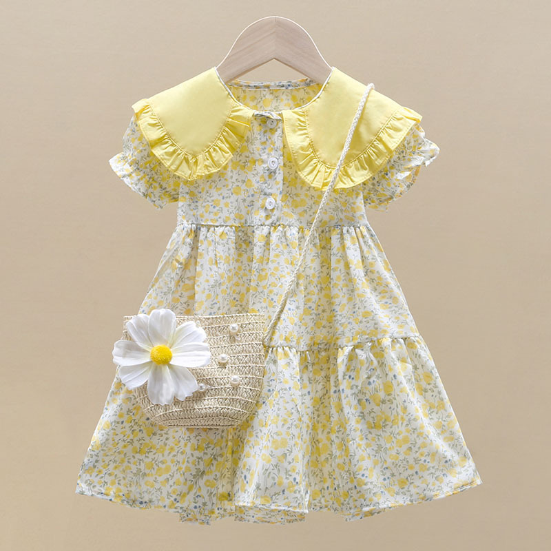 Summer Clothing Teen Girls - Robe Midi décontractée pour petite fille,