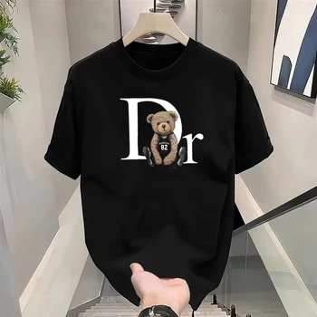 Summer Clothing Brands Men - T-shirt imprimé ours mignon de marque