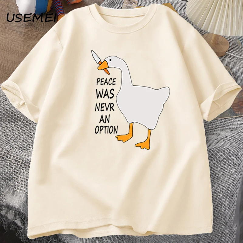 Summer Clothing Options - T-shirts Goose Peace Was Never An
