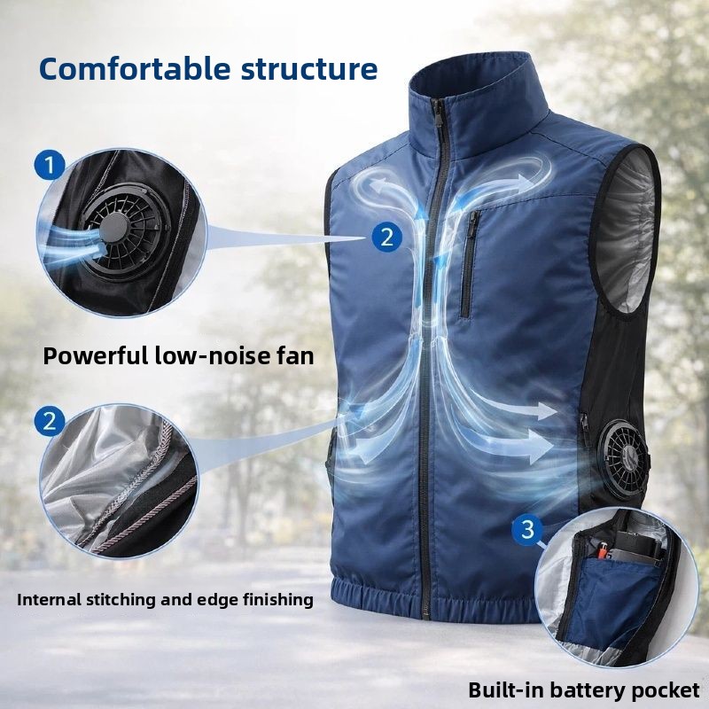 Summer Clothing Work - Gilet de refroidissement latéral pour l'été