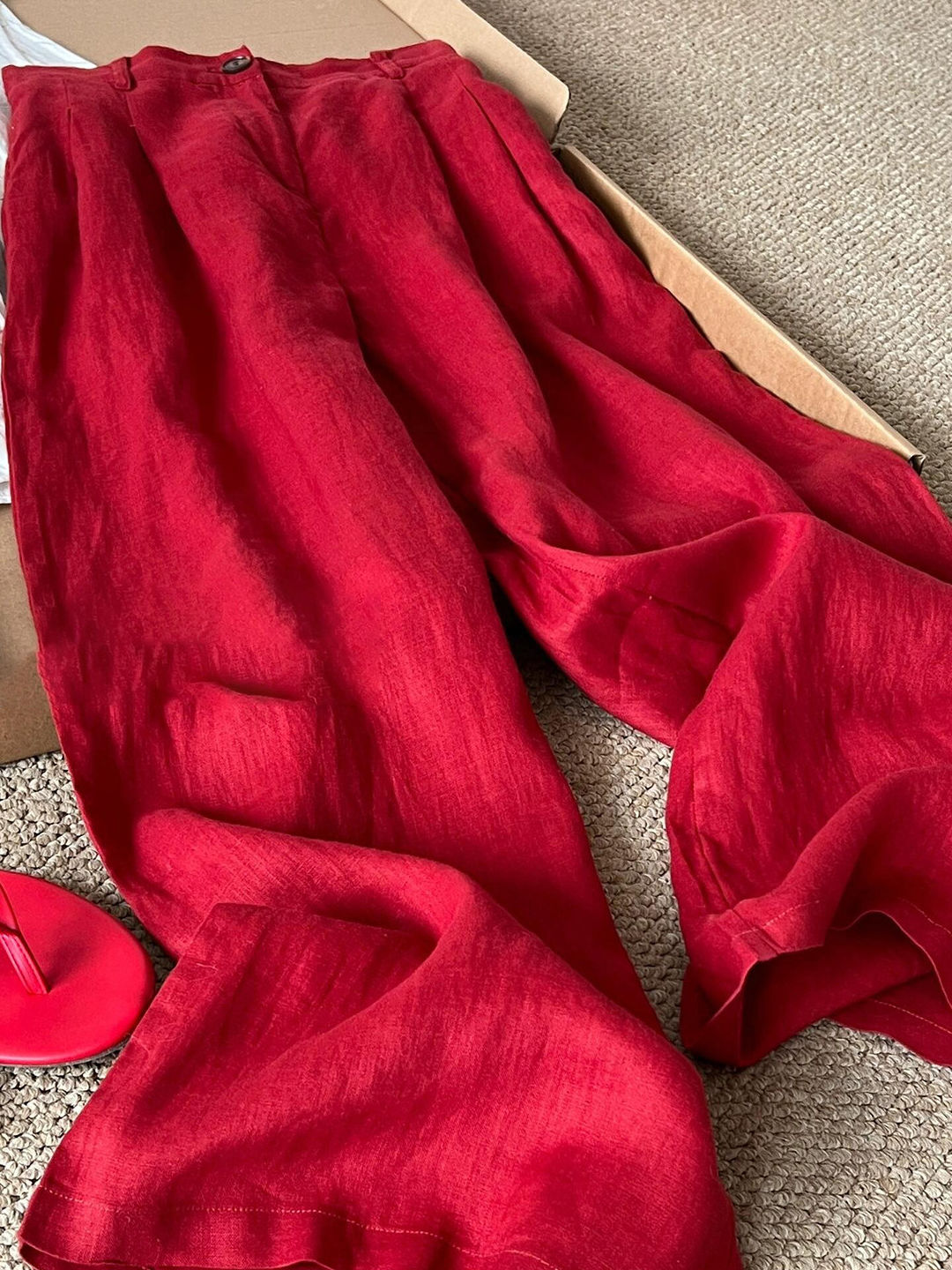 Summer Japanese Clothing - Pantalon taille haute à jambes larges,