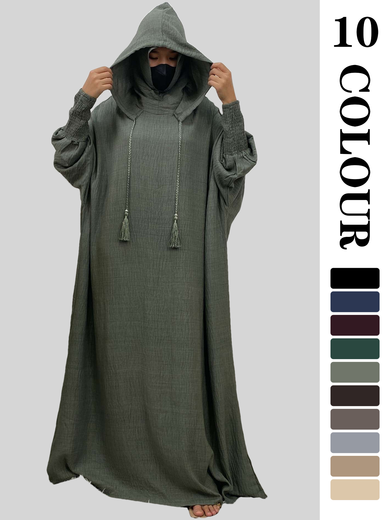 Summer Clothing Colors - Femmes 12 couleurs Abayas musulman Ramadan