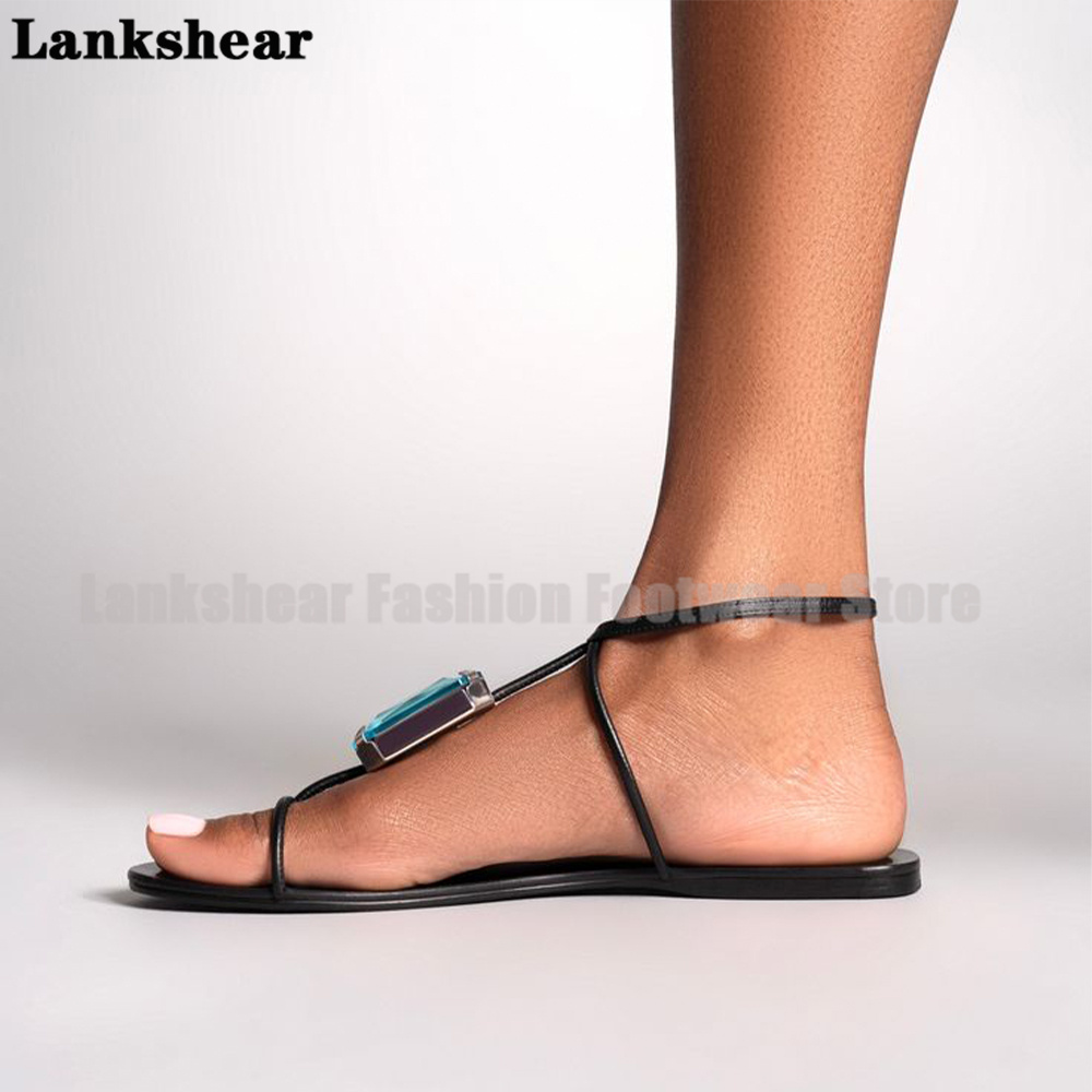 Sandales plates à lanières en  - Flip Flop Jeweled avis et prix