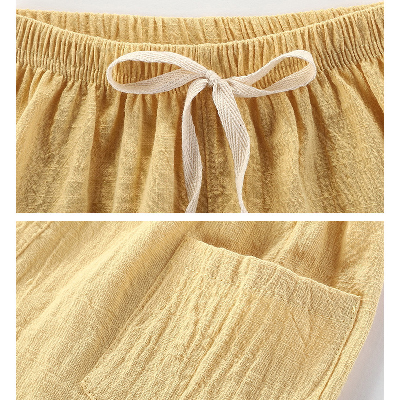 Short coréen en coton et lin p - Summer Clothing Teen Girls avis et prix