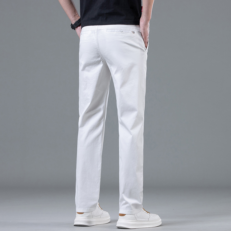 Pantalon droit blanc léger pou - Summer Clothing Brands Men avis et prix