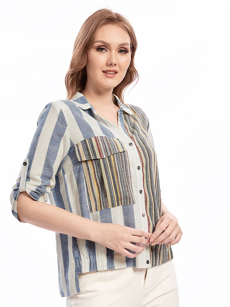 Chemise à Revers Tissée pour F - Summer Clothing Colors avis et prix