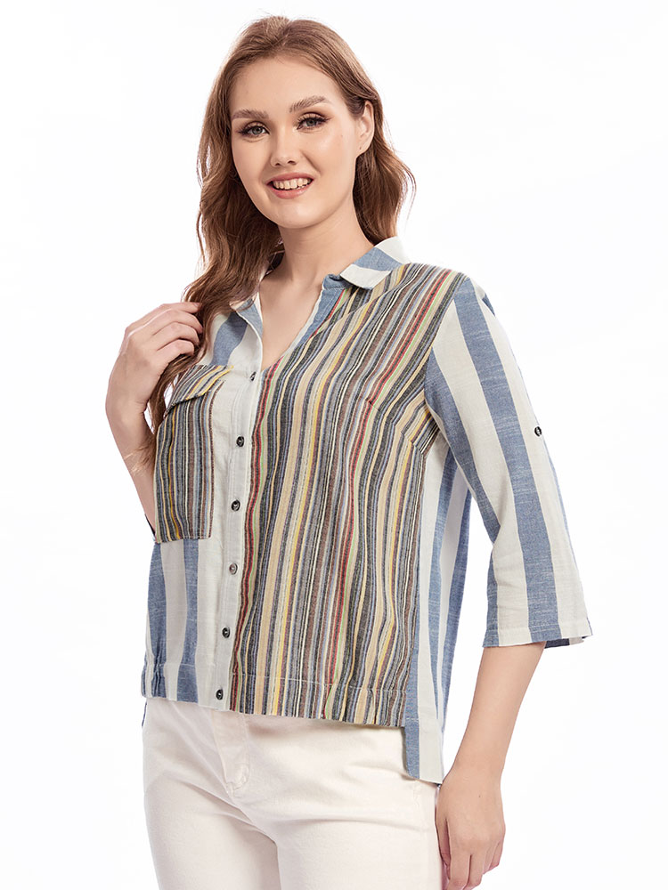 Chemise à Revers Tissée pour F - Summer Clothing Colors avis et prix