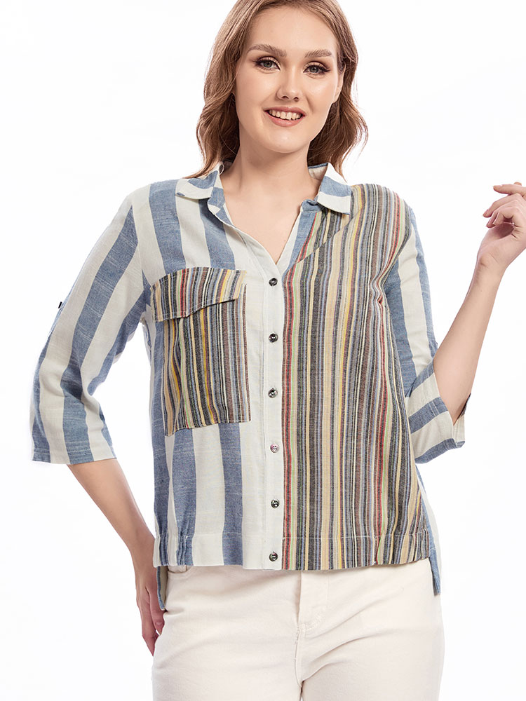 Chemise à Revers Tissée pour F - Summer Clothing Colors avis et prix