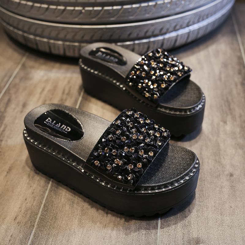Brûleur 39-Sandales noires pou - Flip Flop Jeweled avis et prix