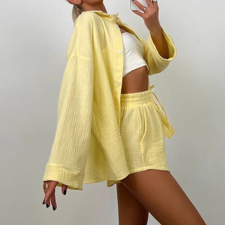 Chemise et short de couleur un - Summer Clothing Men 2025 avis et prix