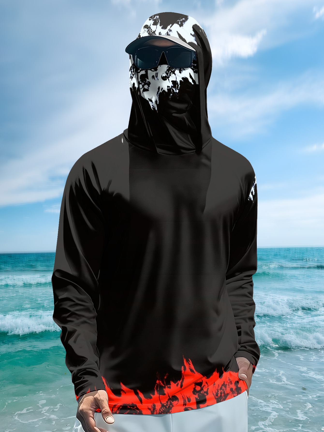 Chemise de pêche à capuche pou - Rash Guard Long Sleeve avis et prix