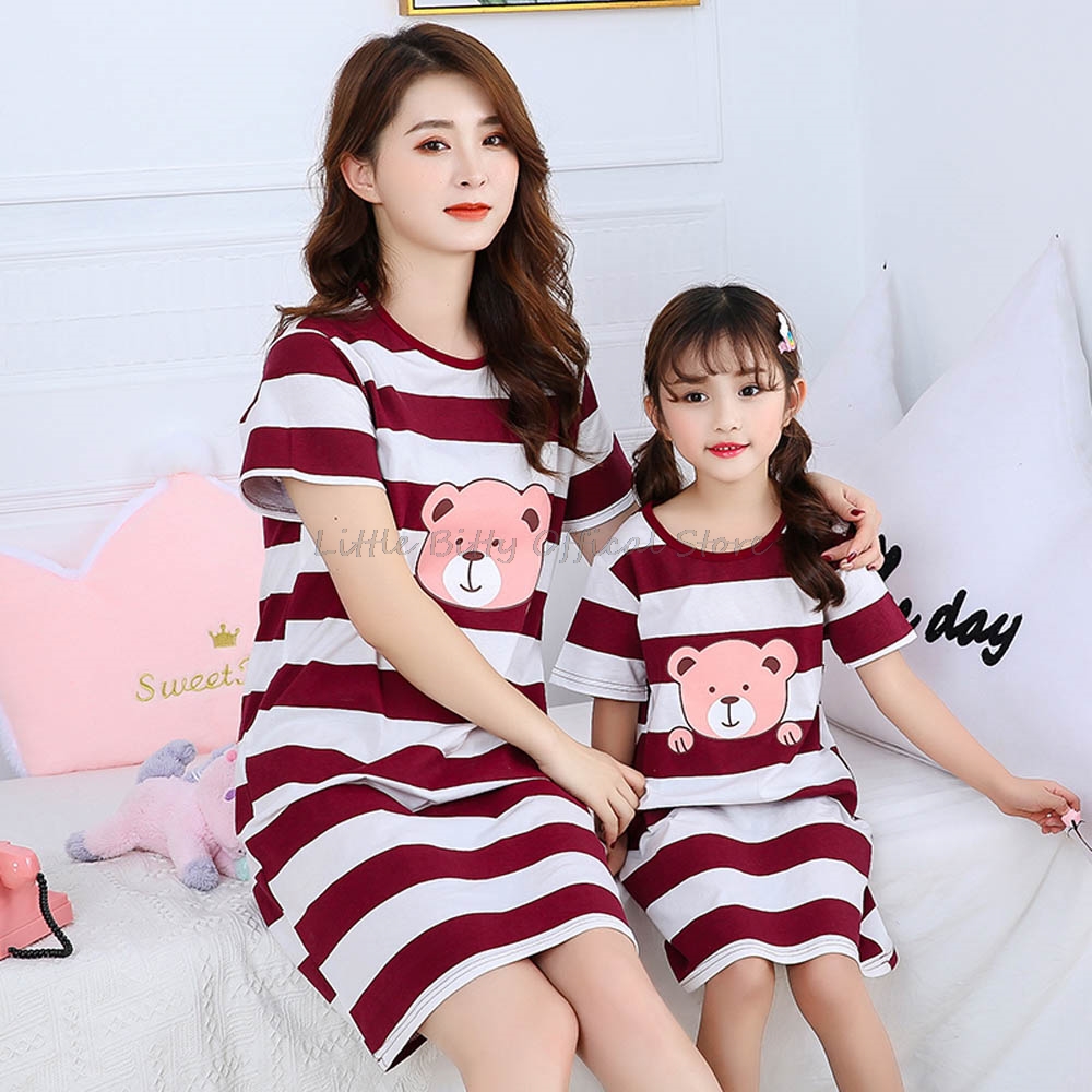 Été maman fille robe de nuit f - Summer Clothing Teen Girls avis et prix