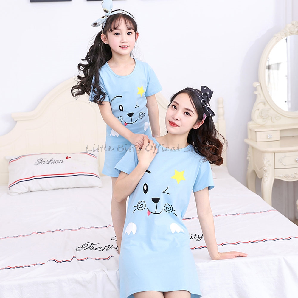 Été maman fille robe de nuit f - Summer Clothing Teen Girls avis et prix
