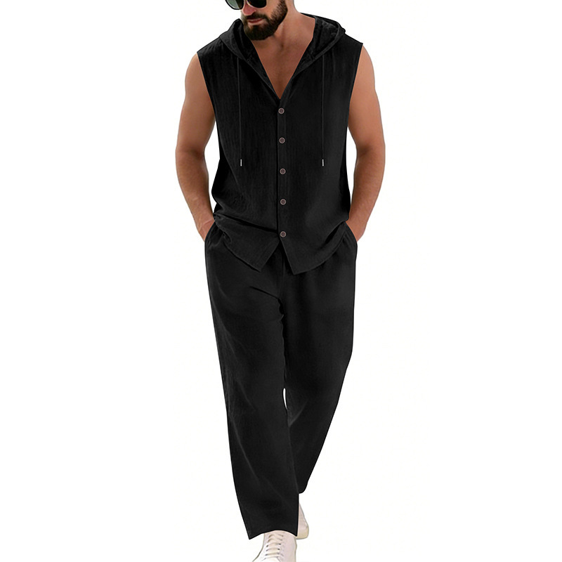 Costume décontracté en lin pou - Summer Outdoor Clothing avis et prix