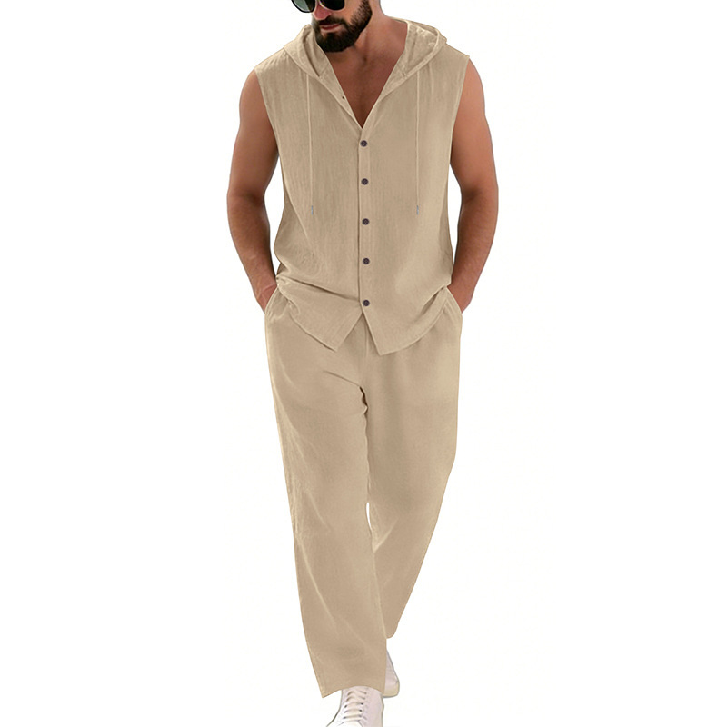 Costume décontracté en lin pou - Summer Outdoor Clothing avis et prix