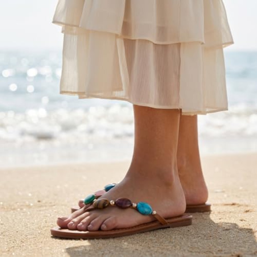 Sandales à bijoux pour femmes, - Flip Flop Jeweled avis et prix