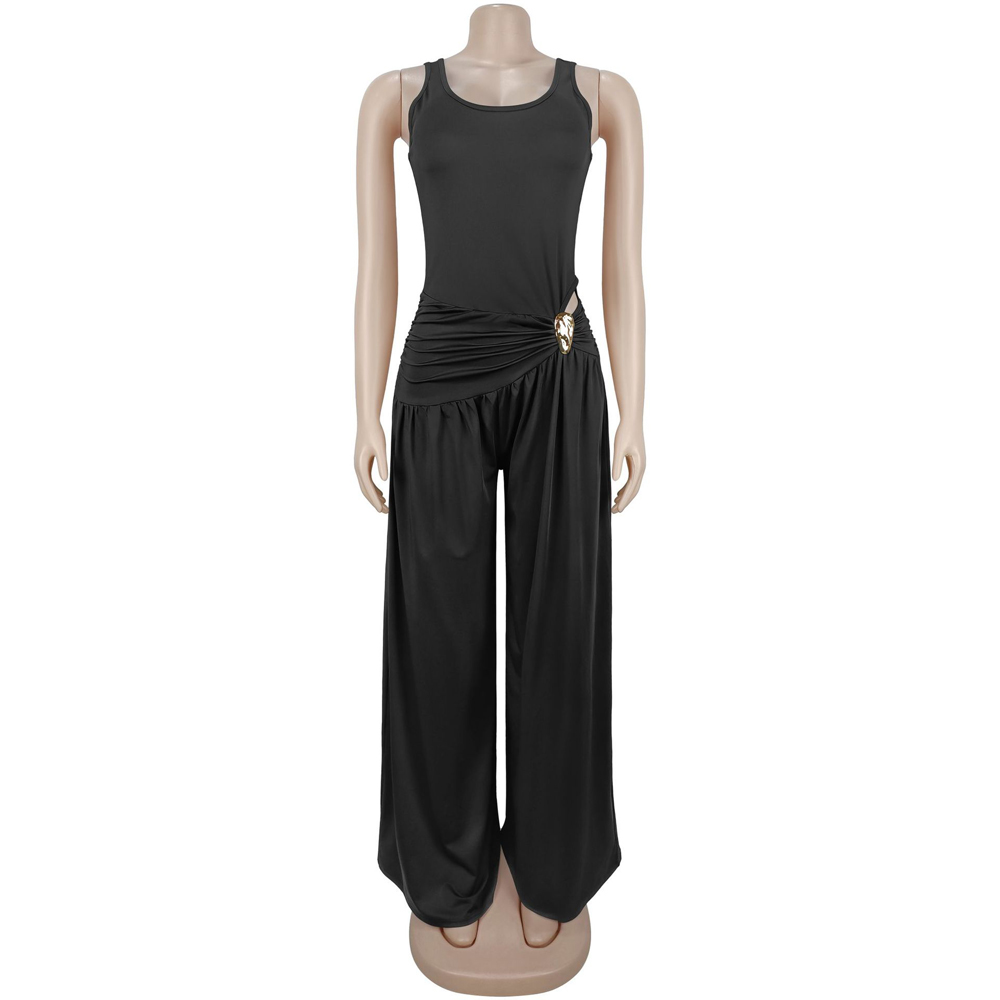 Ensemble 2 Pièces Femme Couleu - Palazzo Pant Wide avis et prix