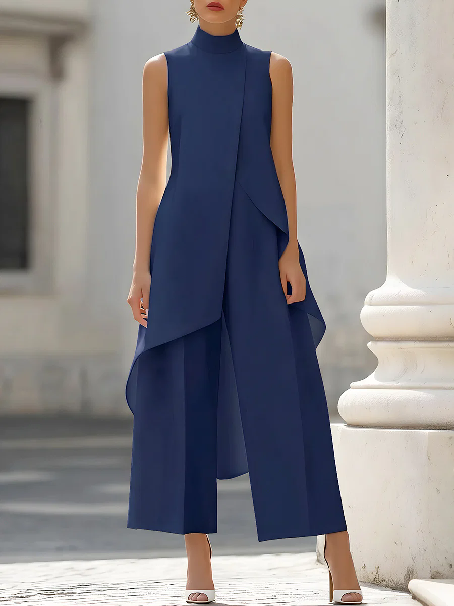 Combinaison sans manches à col - Palazzo Pant Wide avis et prix