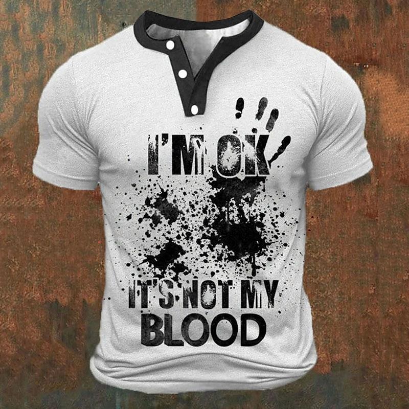 T-shirts Henley pour hommes av - Summer Clothing Men Fashion avis et prix