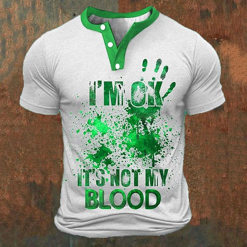 T-shirts Henley pour hommes av - Summer Clothing Men Fashion avis et prix