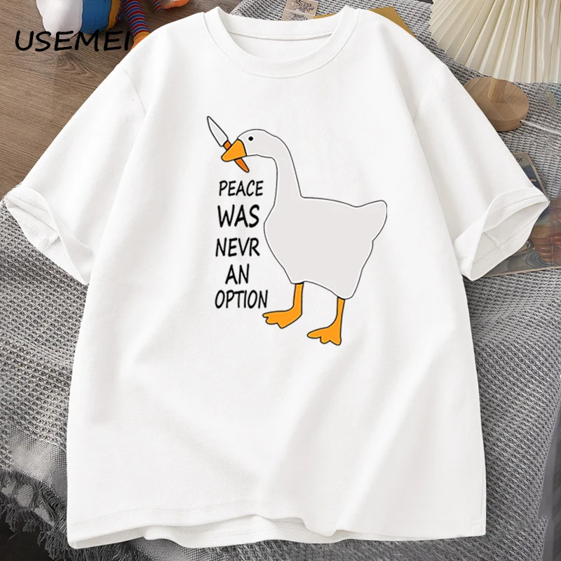 T-shirts Goose Peace Was Never - Summer Clothing Options avis et prix
