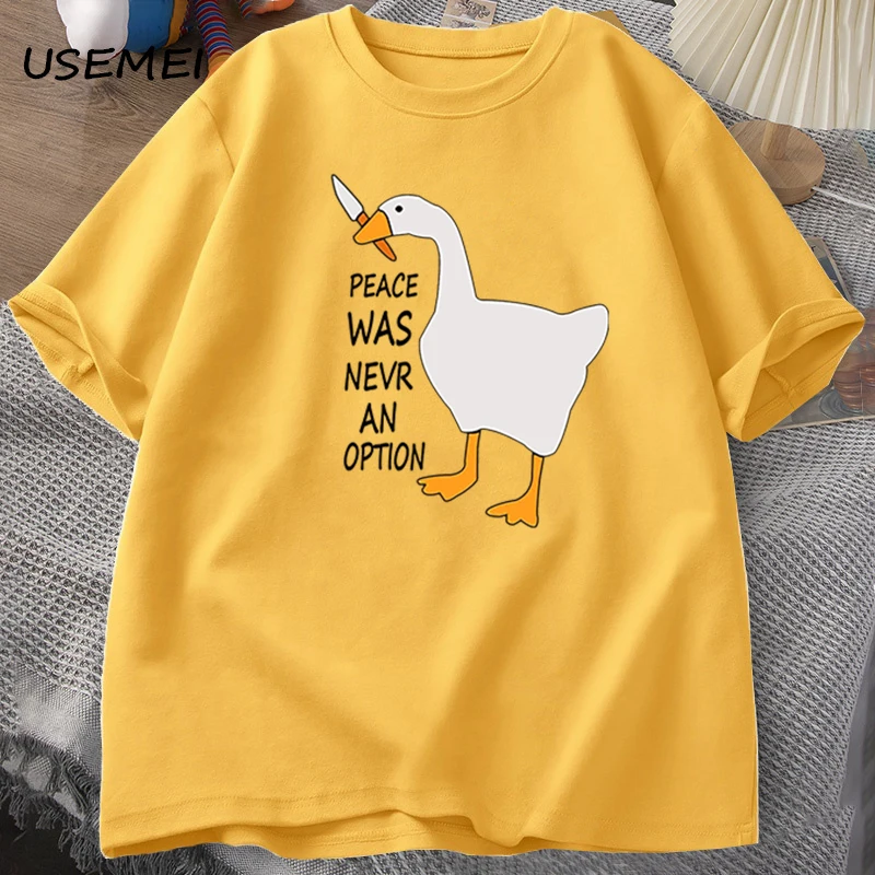T-shirts Goose Peace Was Never - Summer Clothing Options avis et prix