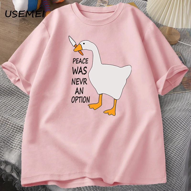 T-shirts Goose Peace Was Never - Summer Clothing Options avis et prix