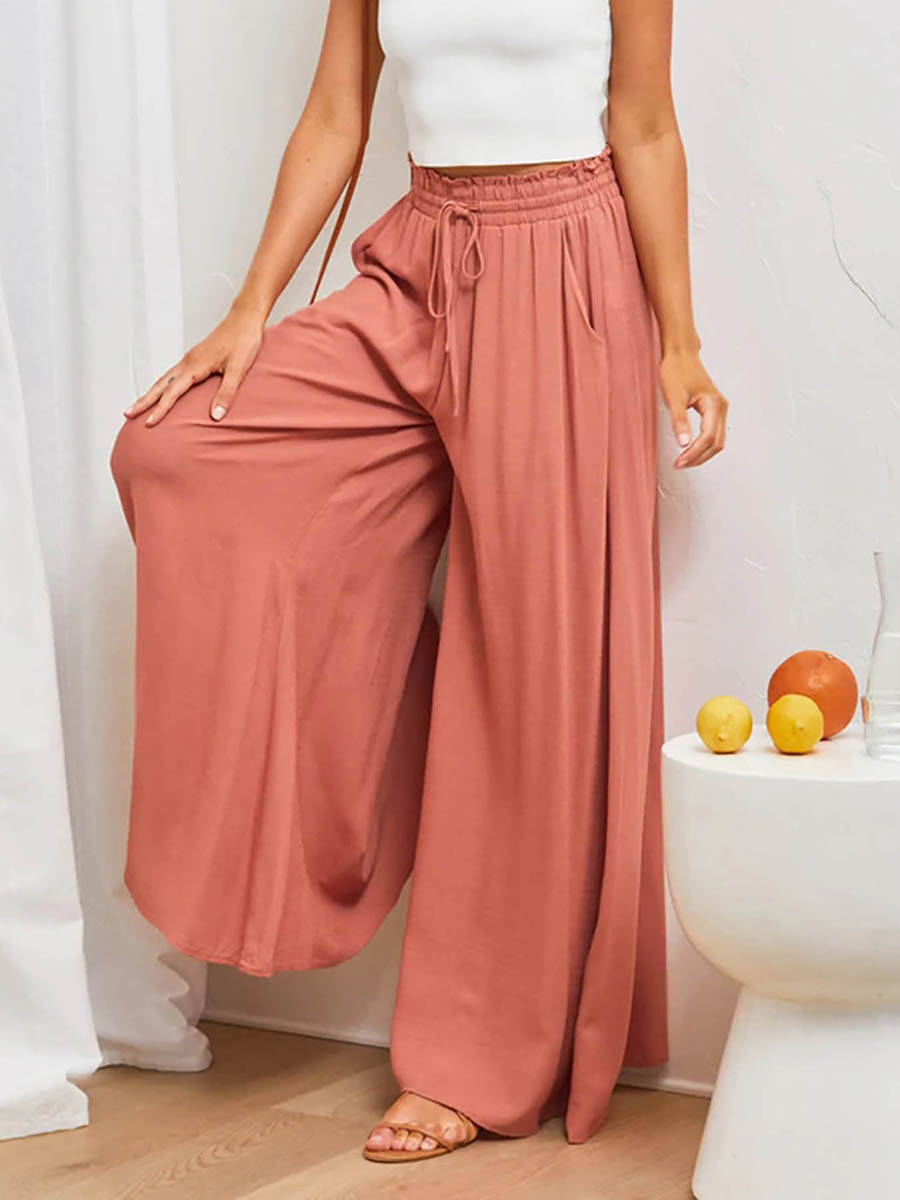 Pantalon large à taille haute  - Palazzo Pant Wide avis et prix
