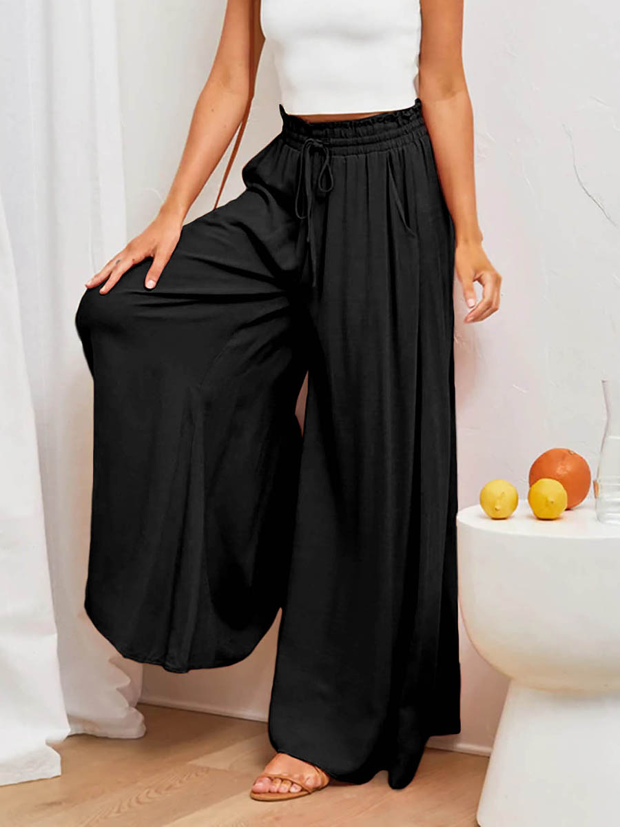 Pantalon large à taille haute  - Palazzo Pant Wide avis et prix