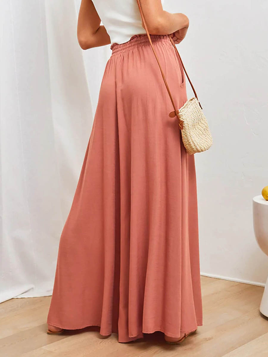 Pantalon large à taille haute  - Palazzo Pant Wide avis et prix